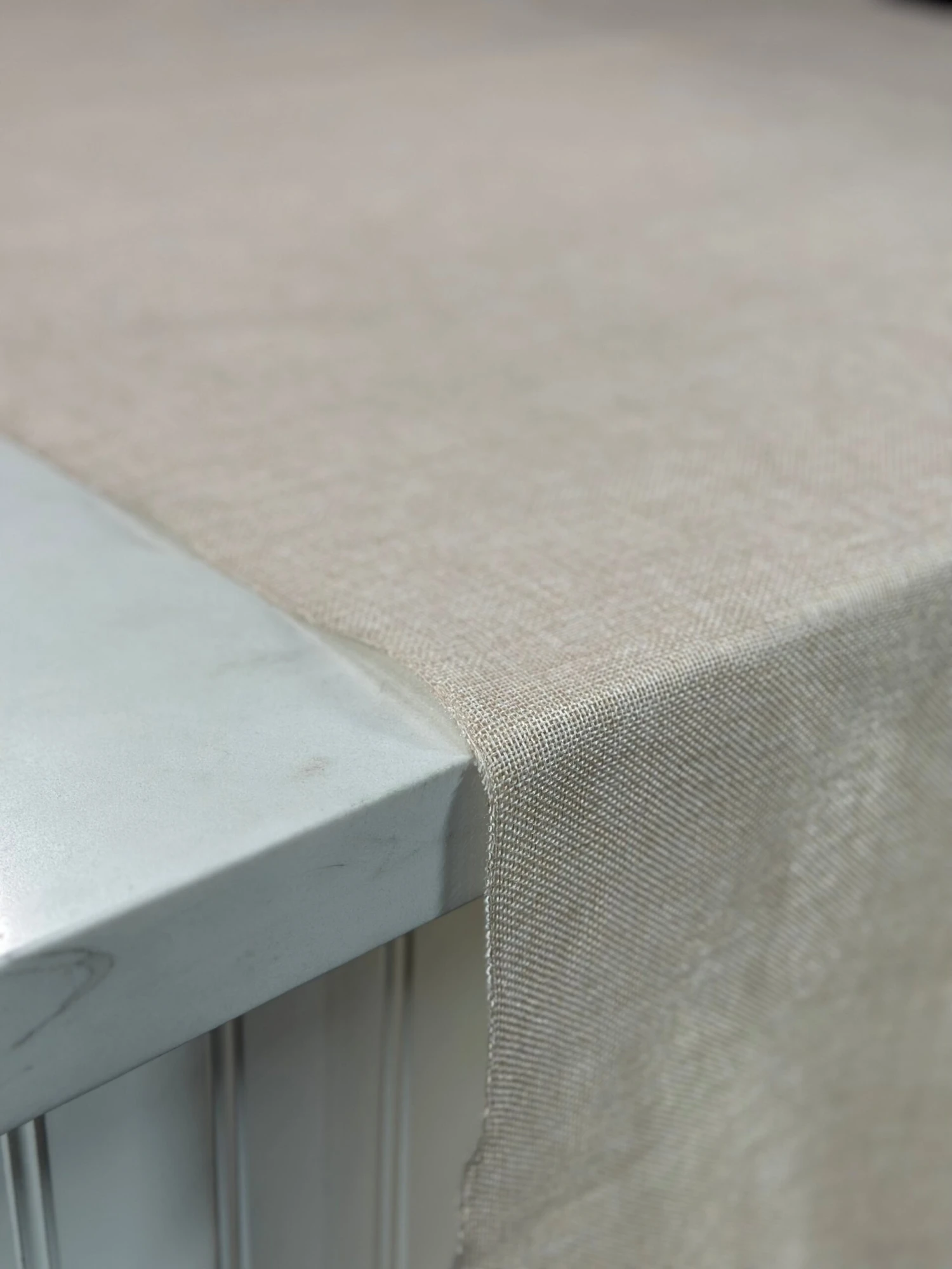 1pc - Imitation Burlap Table Linen 132" Round - Sand 6 1pc - Imitation Burlap Table Linen 132" Round - Sand - Image 6