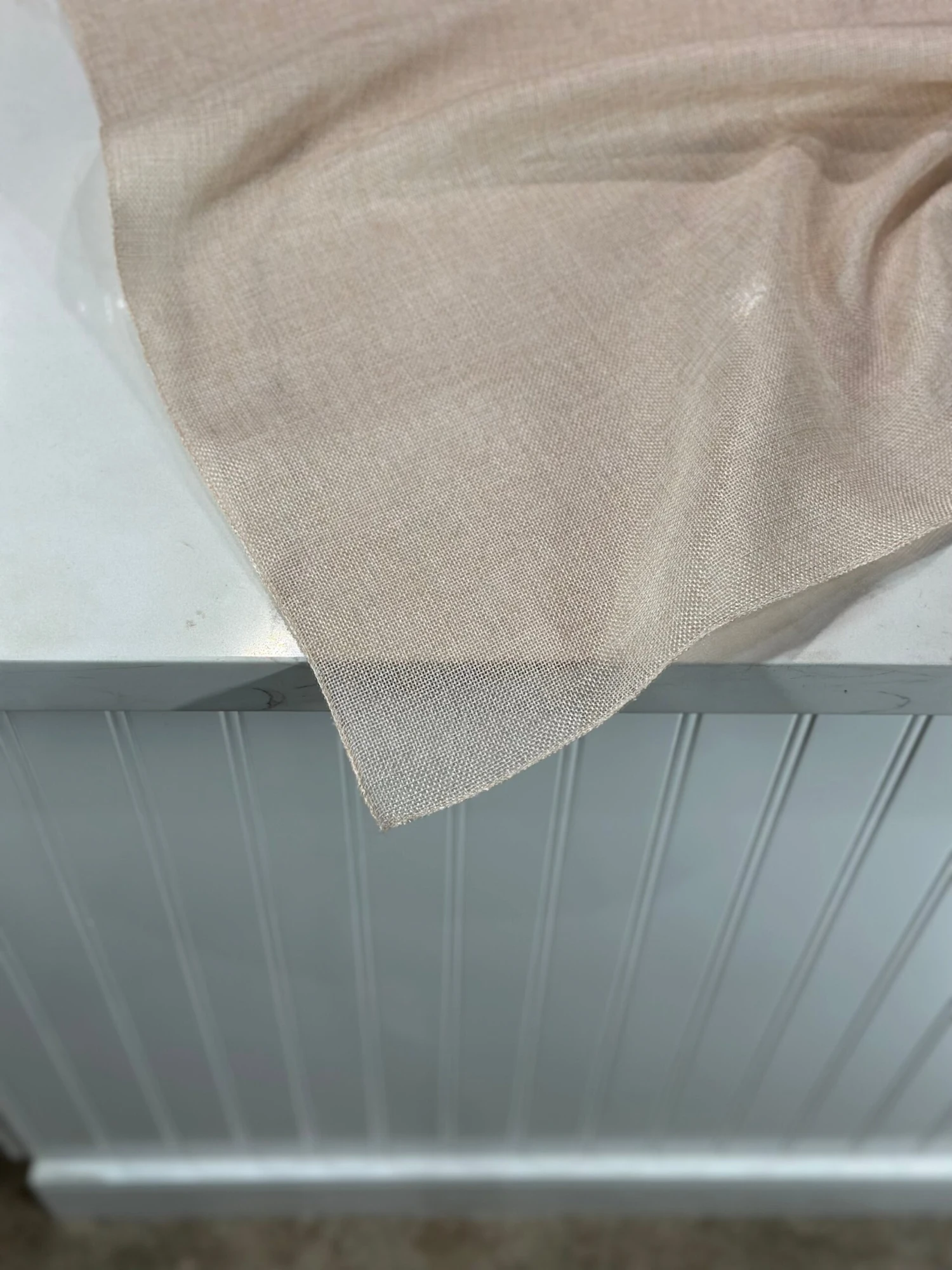 1pc - Imitation Burlap Table Linen 132" Round - Sand 7 1pc - Imitation Burlap Table Linen 132" Round - Sand - Image 7