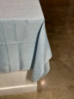 Imitation Burlap Table Linen In LT Blue -Urquid Linen Shop PhotoJul262023 21634PM