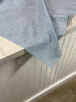 Imitation Burlap Table Linen In LT Blue -Urquid Linen Shop PhotoJul262023 21654PM