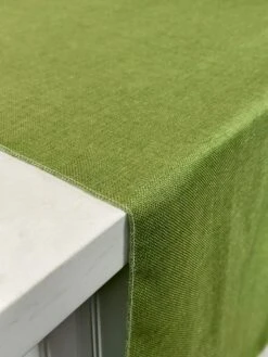 Imitation Burlap Table Linen In Willow Green 18 Imitation Burlap Table Linen In Willow Green -Urquid Linen Shop PhotoJul262023 21814PM
