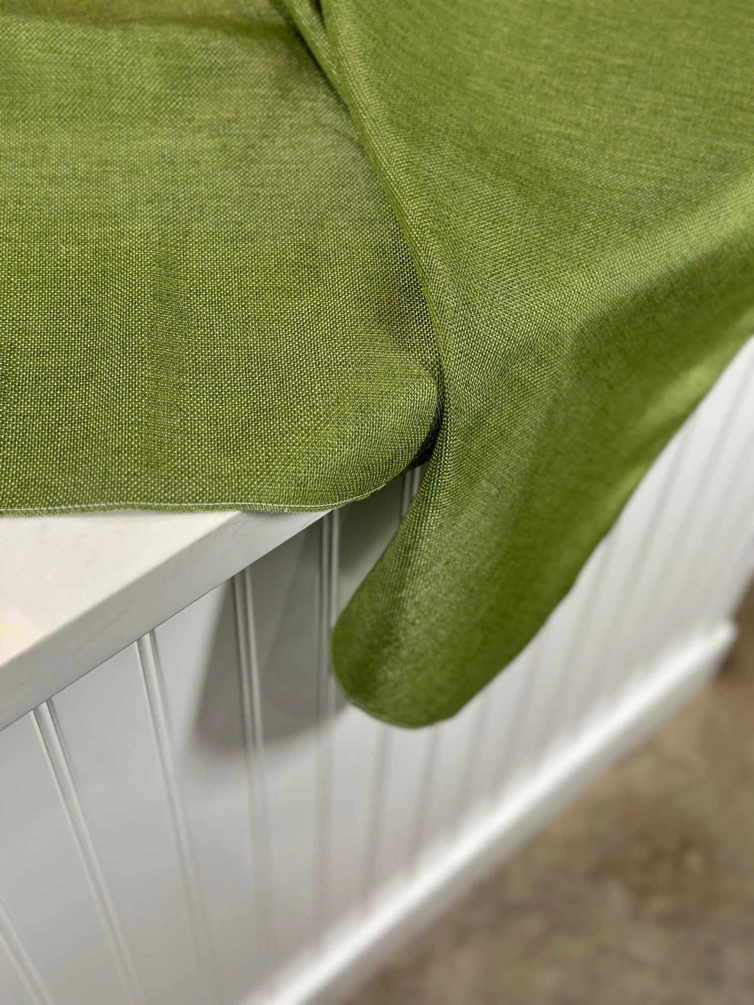 Imitation Burlap Table Linen In Willow Green 7 Imitation Burlap Table Linen In Willow Green - Image 7