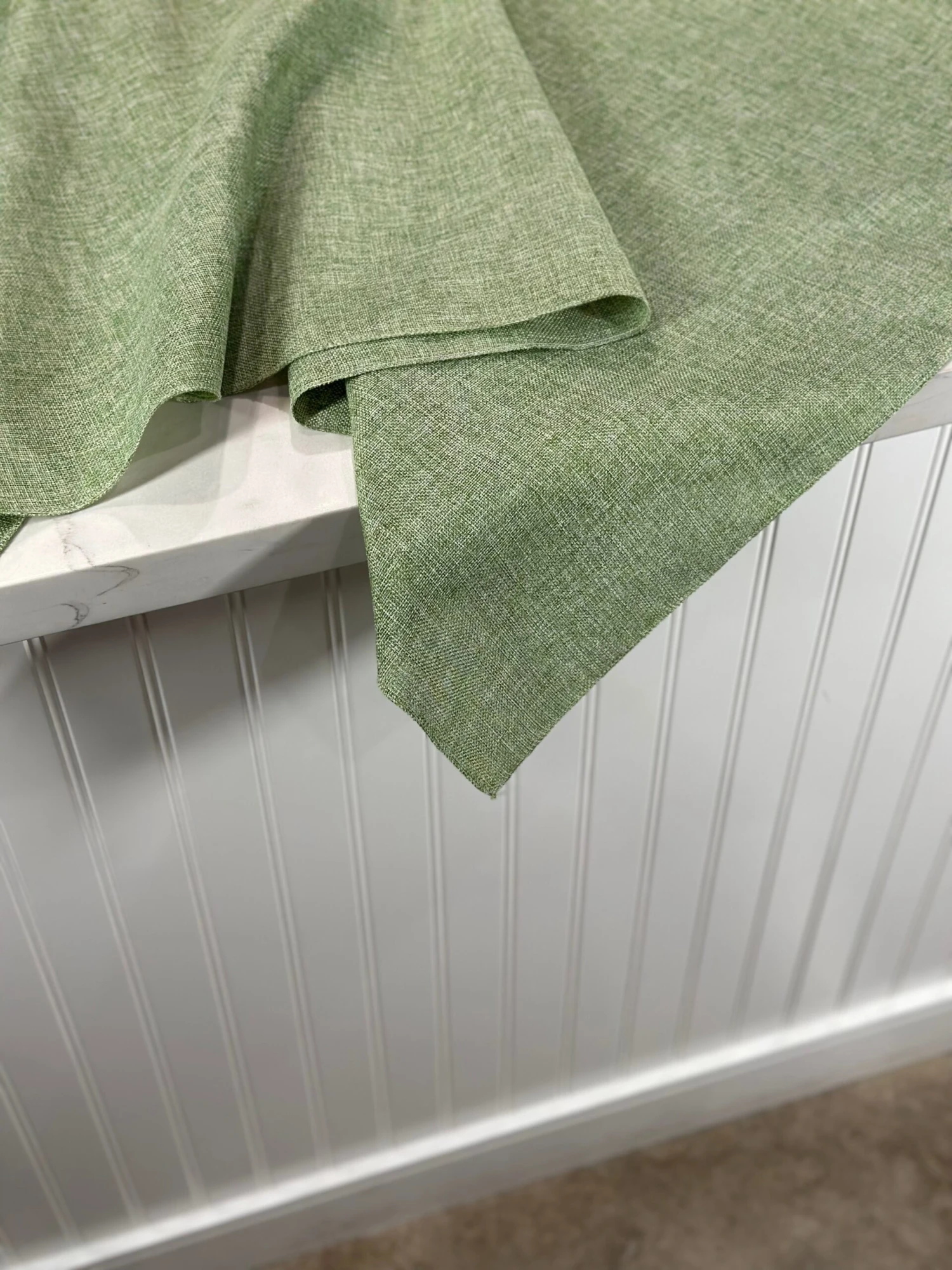 Imitation Burlap Table Linen In Sage 8 Imitation Burlap Table Linen In Sage - Image 8