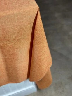1pc. - Imitation Burlap Table Linen In Tangerine (120" Round) -Urquid Linen Shop PhotoJul262023 23631PM