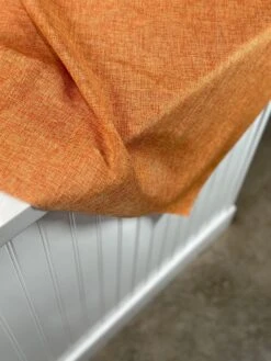 1pc. - Imitation Burlap Table Linen In Tangerine (120" Round) -Urquid Linen Shop PhotoJul262023 23652PM