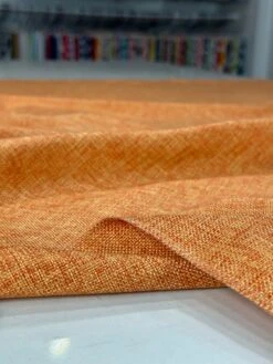 1pc. - Imitation Burlap Table Linen In Tangerine (120" Round) -Urquid Linen Shop PhotoJul262023 23658PM