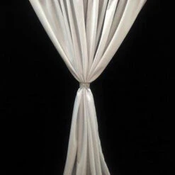 1pc - Scuba (Wrinkle-Free) Drapery Panel 8' Tall X 58" Wide - White -Urquid Linen Shop Polyester2 40029e3c cd82 4a5e aae4 7f5c804fe47e