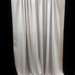 1pc - Premium Poly (Poplin) Drapery Panel 18' Tall X 58" Wide - Black -Urquid Linen Shop Polyester6 720x e186e6c0 2713 4808 a7aa b6a203fe599d