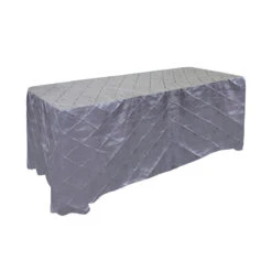 4" Pintuck Taffeta Banquet Fitted Tablecloths - Hospitality Line -Urquid Linen Shop Polyesterroyalwhitecopy