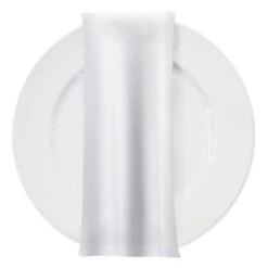 Scuba (Wrinkle-Free) Table Napkin In White