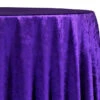 Lush Velvet Table Linen In Purple