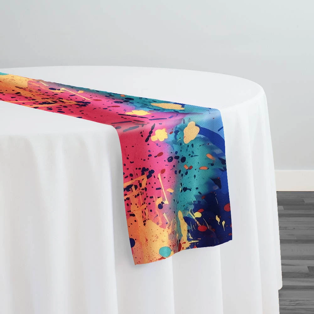 Rainbow Burst (Poly Print) Table Runner 1 Rainbow Burst (Poly Print) Table Runner