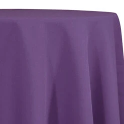1pc - Premium Poly (Poplin) Table Linen 90" Round - Raisin
