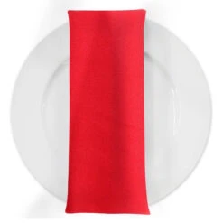 Premium Poly (Poplin) Table Napkin In Red 1190