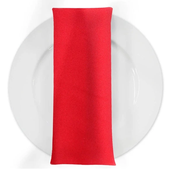 Premium Poly (Poplin) Table Napkin In Red 1190 1 Premium Poly (Poplin) Table Napkin In Red 1190