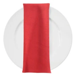 Premium Poly (Poplin) Table Napkin In Red 1191