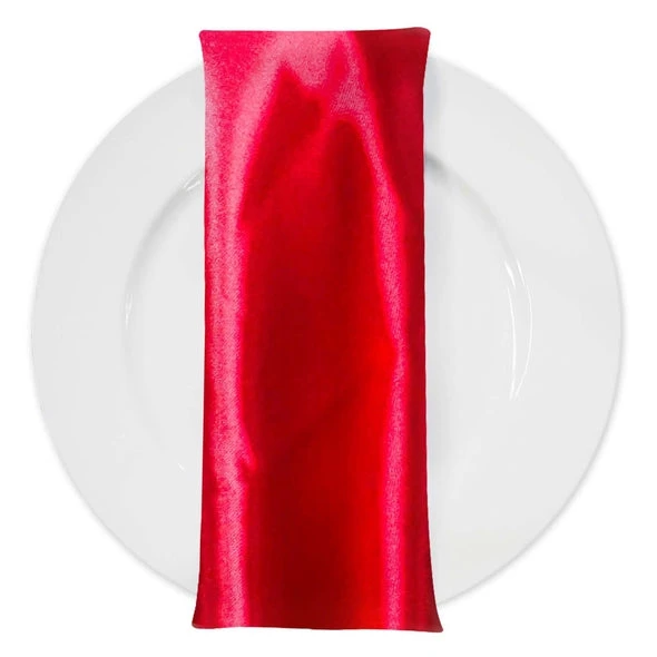 Bridal Satin Table Napkin In Red 190 1 Bridal Satin Table Napkin In Red 190