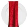 Panne (Crush) Velvet Table Napkin In Red
