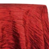 1pc - Accordion Taffeta Table Linen In Red (90" Round)