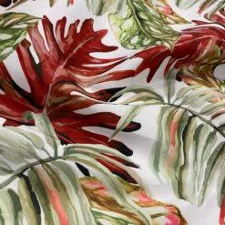 1pc - Tropical Print (Dupioni) Table Linen In Red (132" Round) -Urquid Linen Shop Red 3 1200 8be12b48 04ba 465b aba8 4e3a2135335d