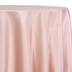 Lamour (Dull) Satin Table Linen In Rose Petal 1900