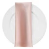 Lamour (Dull) Satin Table Napkin In Rose Petal 1900