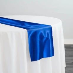 Bridal Satin Table Runner In Royal 340