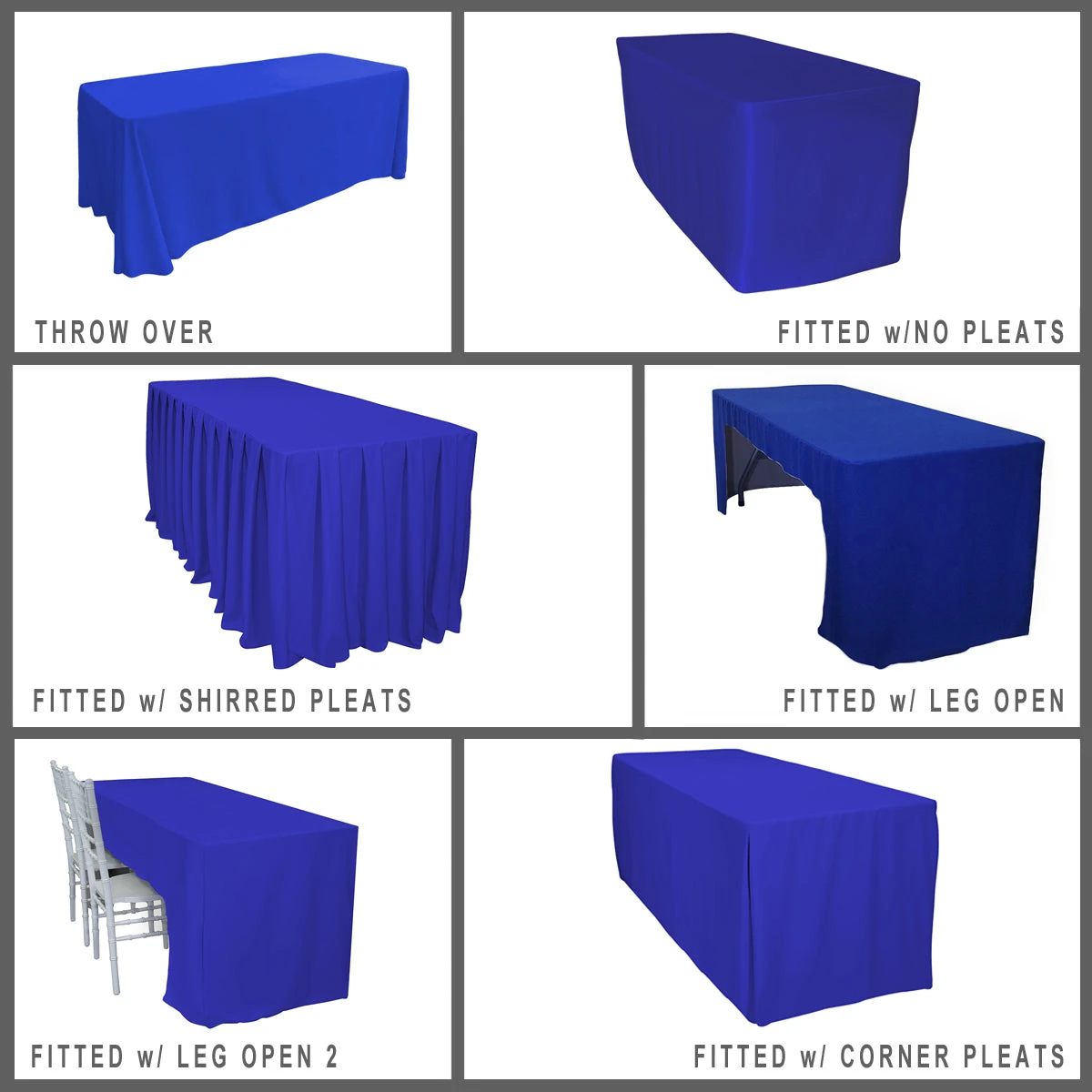 Polyester Banquet Fitted Tablecloths - Hospitality Line 2 Polyester Banquet Fitted Tablecloths - Hospitality Line - Image 2