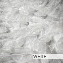 Ruffled Organza - Table Skirt (No Topper) 7 Ruffled Organza - Table Skirt (No Topper) -Urquid Linen Shop Ruffeled Organza White 2 8ecbd11a c4f8 415f b544 126ea6da2d33