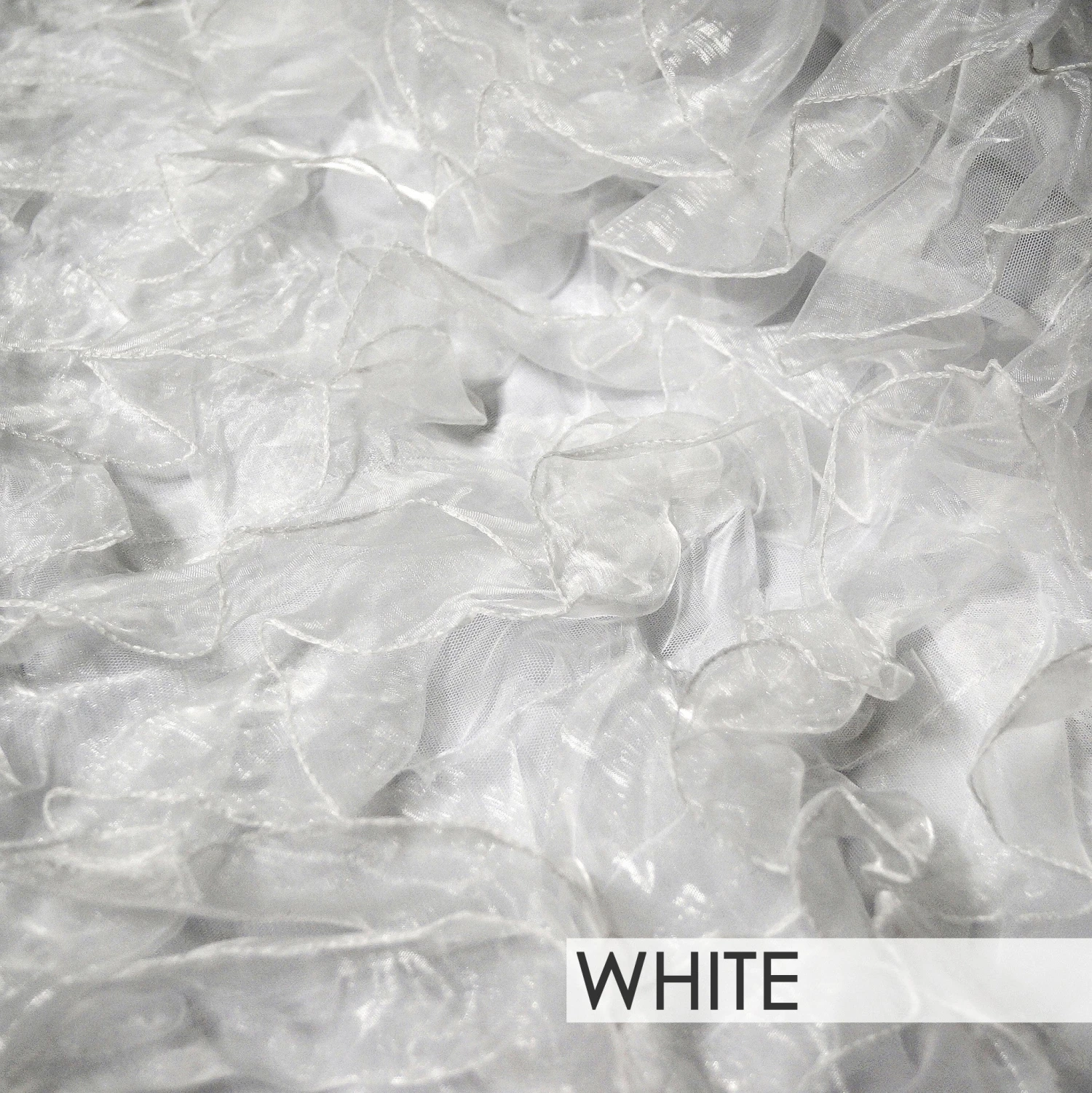 Ruffled Organza - Table Skirt (No Topper) 4 Ruffled Organza - Table Skirt (No Topper) - Image 4