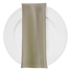 Lamour (Dull) Satin Table Napkin In Sage 1154