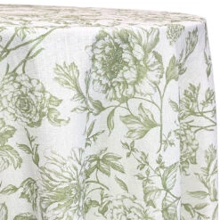 Artistry Bloom Table Linen In Sage