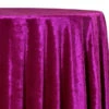Lush Velvet Table Linen In Sangria