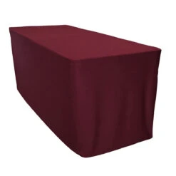 Scuba (Wrinkle-Free) Fitted Tablecloths - Hospitality Line 22 Scuba (Wrinkle-Free) Fitted Tablecloths - Hospitality Line -Urquid Linen Shop ScubaWrinkleFree Burgundy