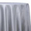 1pc - Lamour (Dull) Satin Table Linen In Silver 1302 (120" Round)