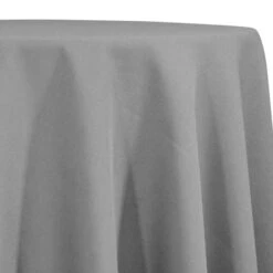 Premium Poly (Poplin) Table Linen In Silver 1310
