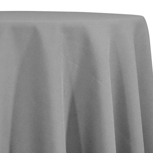 Premium Poly (Poplin) Table Linen In Silver 1310 1 Premium Poly (Poplin) Table Linen In Silver 1310