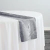 25pcs - Damask Poly Table Runner 20"x120" - Silver 1310