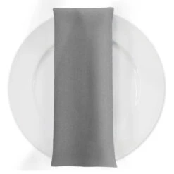 Premium Poly (Poplin) Table Napkin In Silver 1310