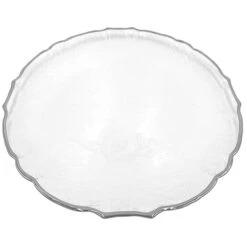 Ribbon - Glass Charger Plate In Silver (Item # 0296) 6 Ribbon - Glass Charger Plate In Silver (Item # 0296) -Urquid Linen Shop Silver3 19a5bc95 ea4f 4ab9 a8d6 a1ccc092ec8a