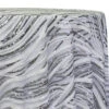 1pc - Skyfall Sequins Table Linen In Silver And White (85"x85")