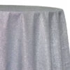 1pc - Glam & Glits Table Linen In Silver (132" Round)