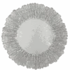 Floral - Glass Charger Plate In Silver (Item # 0238)