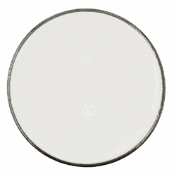 Ribbed Halo - Glass Charger Plate In Silver (Item # 0240)