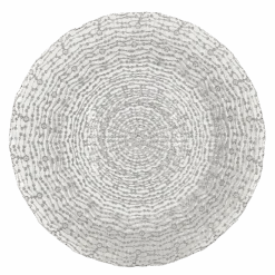 Webbed - Glass Charger Plate In Silver (Item # 0291)