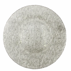 Static - Glass Charger Plate In Silver (Item # 0290)