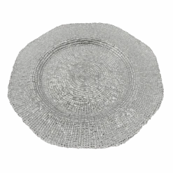 Hexagon - Glass Charger Plate In Silver (Item # 0248) 7 Hexagon - Glass Charger Plate In Silver (Item # 0248) -Urquid Linen Shop Silver 3 edited 04a6610a 2810 4304 9175 07ac629aa1b5