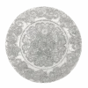 Henna - Glass Charger Plate In Silver (Item # 0294)