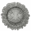 Reef - Glass Charger Plate In Silver (Item # 0126)