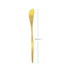 Luna Klasik - Flatware/Cutlery Butter Knife (only) In Gold 5 Luna Klasik - Flatware/Cutlery Butter Knife (only) In Gold -Urquid Linen Shop Size